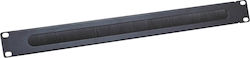 LogiLink Πάνελ Βούρτσας για Rack 19" Μαύρο