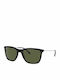 Ray Ban Men's Sunglasses with Black Frame and Green Lens RB4344 601/31