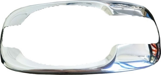 S-dizayn Car Door Frame Decoration Renault Trafic 2001-2010 Door Handle Frame Chrome Metallic 4pcs in Silver Color