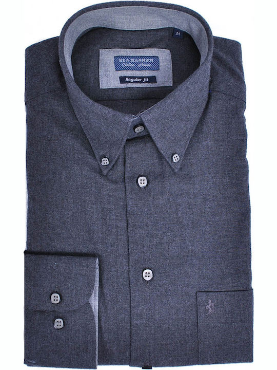 Shirt in wide fit - Grey