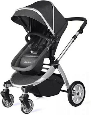 Hot Mom JG-889N Verstellbar Kinderwagen Geeignet für Neugeborene Schwarz