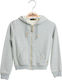 SugarFree Kids Cardigan Sweatshirts Hooded Gray Ζακέτα