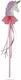 Carnival Wand Pink made of Plastic 6pcs