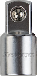 Benman Αντάπτορας Cr-V 3/8'' Θηλυκό - 1/4'' Αρσενικό Αντάπτορας με Υποδοχή 3/8'' και Έξοδο 1/4'' Benman Αντάπτορας Cr-V 3/8'' Θηλυκό - 1/4'' Αρσενικό Αντάπτορας με Υποδοχή 3/8'' και Έξοδο 1/4''