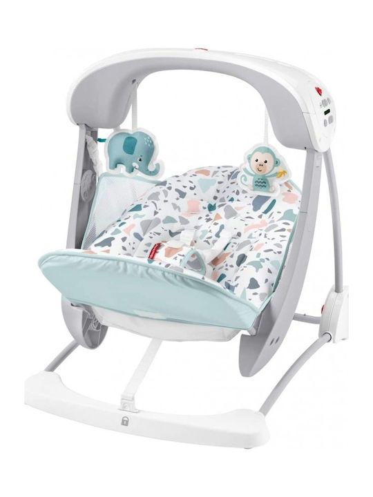 Fisher Price Relax Μωρού Κούνια Take-Along Swing & Seat Mosaic με Μουσική και Δόνηση Για Μέγιστο Βάρος Παιδιού 11.3kg