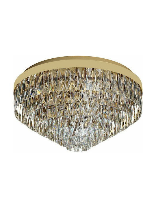 Eglo Valparaiso Vintage Ceiling Light with Socket E14 with Crystals 58pcs Gold