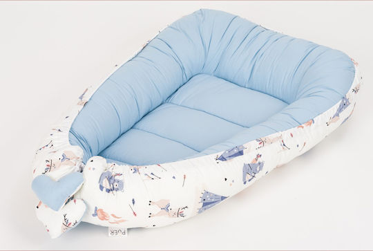 Tuttolina Baby Nestkissen Tepee Birds Blue