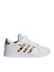 Grand Court Παιδικά Sneakers με Σκρατς Cloud White / Champagne Met