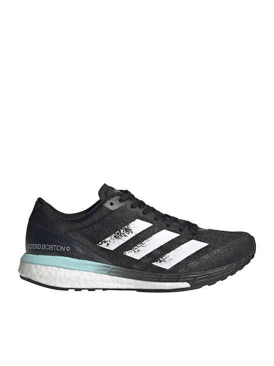 Adidas Adizero Boston 9 Γυναικεία Αθλητικά Παπούτσια Running Core Black / Cloud White / Clear Aqua