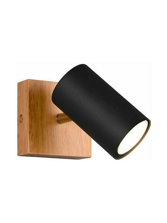 Trio Lighting Marley Einzel Spot mit Fassung GU10 in Schwarz Farbe