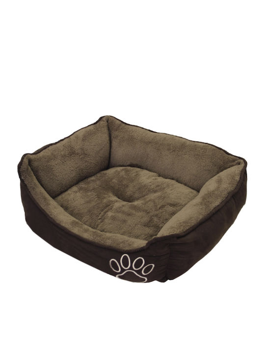 Nobby Square Classic Mero Sofa Dog Bed Brown 62x51cm.