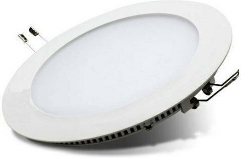 Atman Round Recessed LED Panel 24W with Natural White Light 4000K 30cm