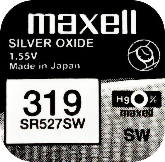 Maxell 319/SR527SW Silver Oxide Watch Battery SR64 1.55V 1pcs