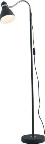 Fan Europe Vintage Floor Lamp H142xW34cm. with Socket for Bulb E27 Black