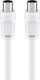 Goobay Καλώδιο Κεραίας Coax male - Coax male Λευκό 5m (68149) 1τμχ