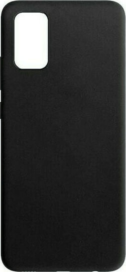 Senso Soft Touch Back Cover Σιλικόνης Μαύρο (Galaxy A02s)