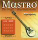 Mastro Set Silver Plated Strings 10 - 20" Tzouras Silver 6-String Tzouras