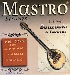 Mastro Silverplated Χορδές 10 - 22" για Μπουζούκι Mastro Silverplated Χορδές 10 - 22" για Μπουζούκι