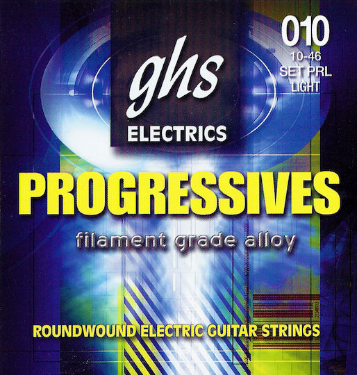 GHS Strings Progressives Set of Electric Guitar Strings 50/50 Nickel/Iron 10 - 46 Light