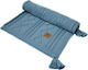 Lanila Pătură Pepinieră Swaddling pături Fancy Tricotat Albastru marin 75x100cm