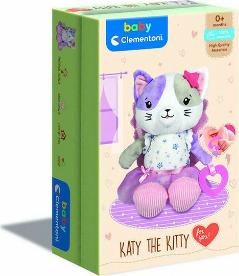 Baby Clementoni Играчка за сън Baby Пухкава Балерина Котенце със звуци за 0++ месеца