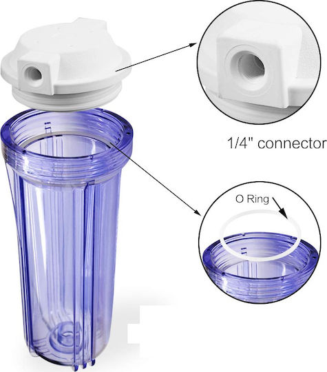 Eiger Water Filtration System Single Under Sink Micron 1/4'' WF-122-10Y-S1