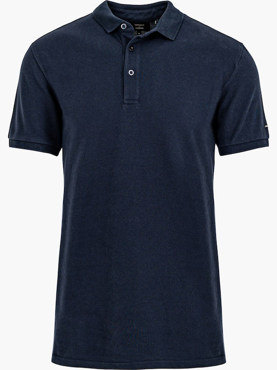 Superdry City Pique Ανδρικό T-shirt Polo Navy