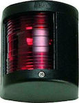 Eval Boat Light Without Mast Red Side Light with Black Casing 01313-B