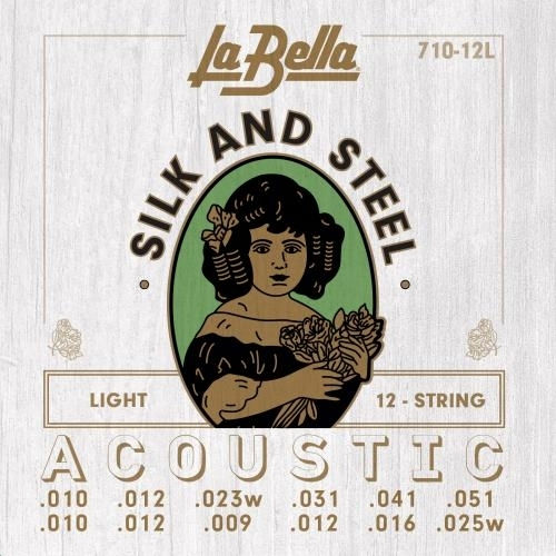 La Bella Silk And Steel Σετ Χορδών Silk Ακουστικής Κιθάρας 10 - 51" Light