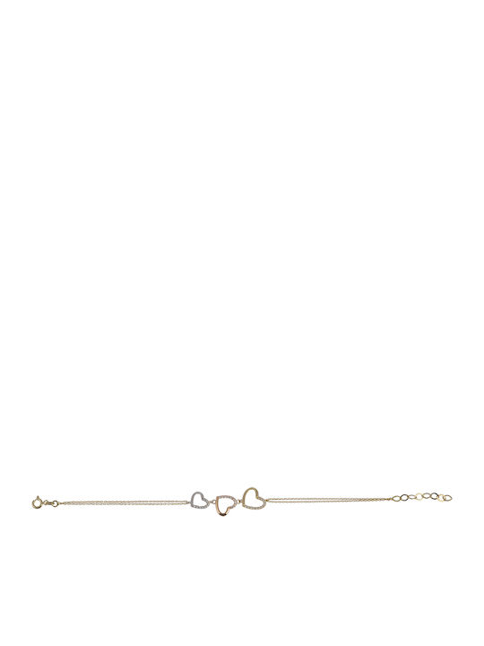 14K Gold Bicolor-Armband BR5050O