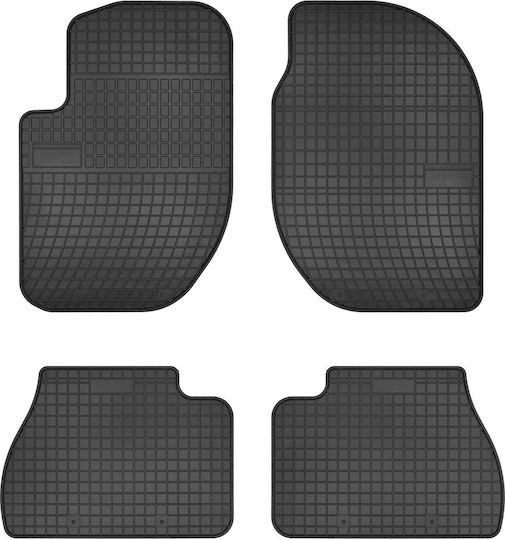 Frogum Satz Vorder- und Hintermatten 4Stück aus Gummi für Land Rover Freelander 1997-2004 Schwarz