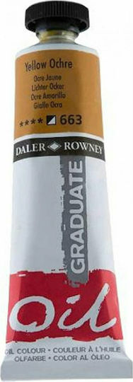 Daler Rowney Graduate Oil Λαδομπογιά Yellow Ochre 663 38ml