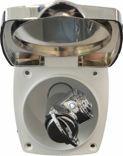 Eval Boat Hydraulic Spare Part Shower with Case & Chrome-plated Cap / Hose Length 2.5m