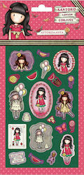 Santoro Puffy Stickers Fuchsia