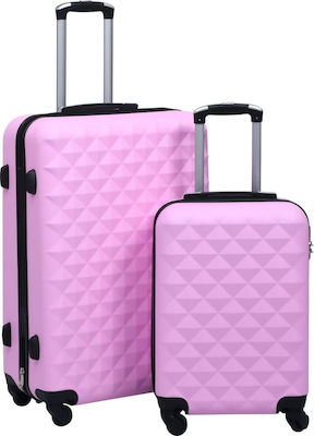 vidaXL Set of Suitcases Pink Set 2pcs 92429