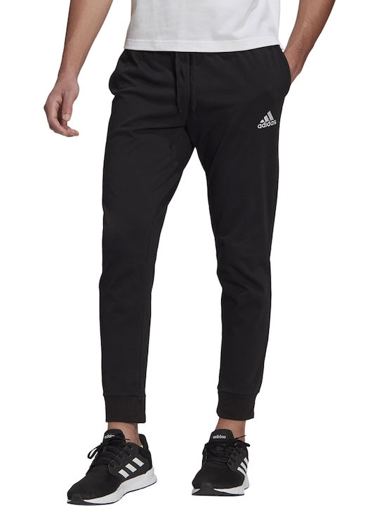 Adidas Essentials Παντελόνι Φόρμας με Λάστιχο Μαύρο