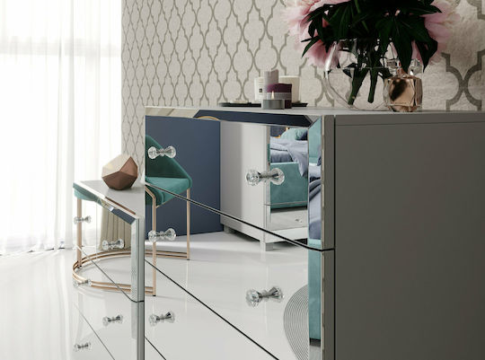 Συρταριέρα Ξύλινη Glass Mini 72x45x75εκ.