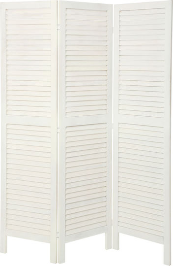 5Five Διακοσμητικό Παραβάν Ξύλινο με 3 Φύλλα 120x170cm