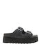 Women's Flat Sandals Flatforms in Black Color