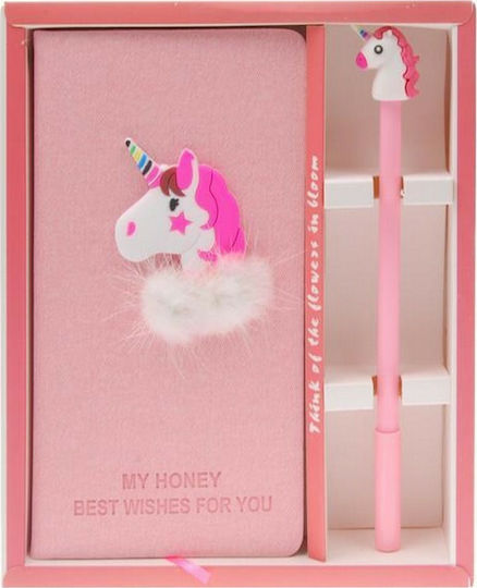 Next Unicorn Kids Stationery Set with Pencil, Notepad and Pen Unicorn Notebook 18x9.5cm with Pen