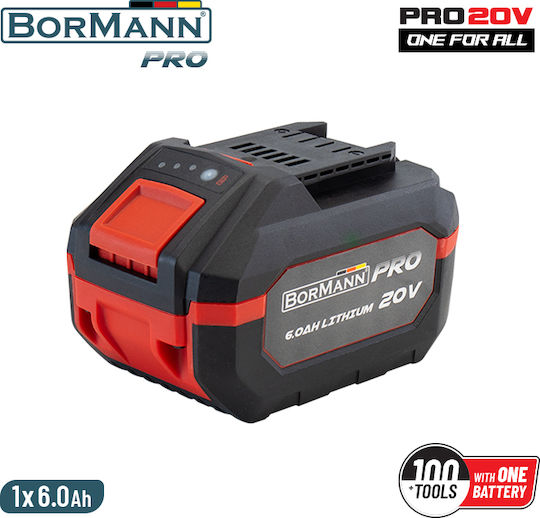 Bormann Pro Μπαταρία Εργαλείου Λιθίου 20V με Χωρητικότητα 6Ah BBP1006 Pro