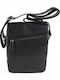 Leder Herren Tasche Schulter / Crossbody Schwarz