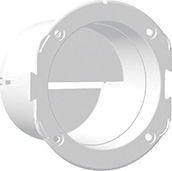 Lalizas mit Durchmesser 76mm Weiß Farbe
