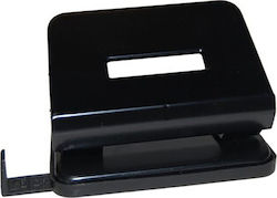 Black Red Paper 2-Hole Puncher with Guide for 16 Sheets