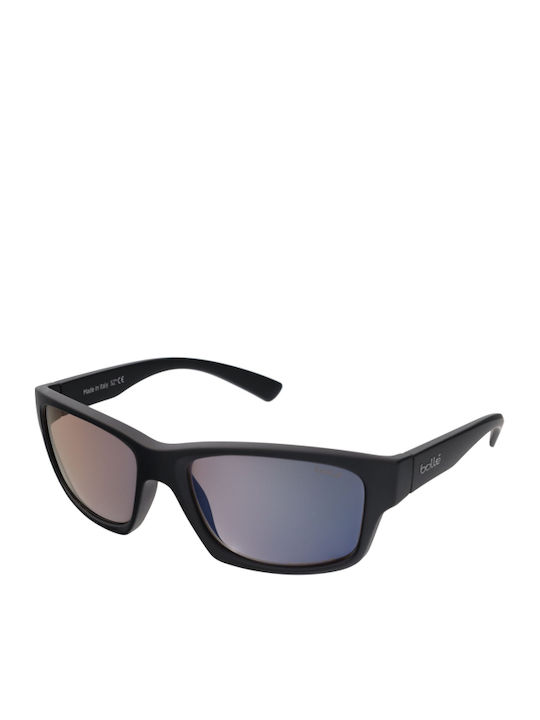 Bolle Holman Men's Sunglasses with Black Acetate Frame and Black Polarized Lenses 12647