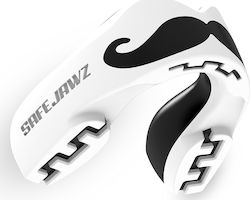 Safejawz Extro 2.0 Moustache Schutz Mundschutz Senior Weiß