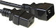 Intronics IEC C20 - IEC C19 Cable 2m Μαύρο AK5023