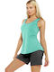 Bodymove Women's Sleeveless Sport Blouse Turquoise