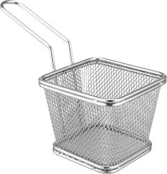 Sunnex Frittierkorb Servierkorb Metallisch mit Durchmesser 10cm und Höhe 8cm 1Stück