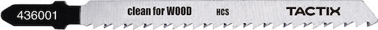 Tactix Jig Saw Blade for Wood 132mm with Thick Tooth 5pcs 436025